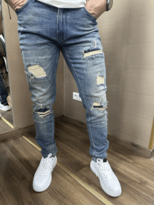 Jeans skinny GIANNI LUPO strappi cuciti