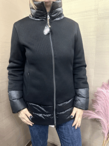 Piumino MONT ROSE tessuto lavorato senza cappuccio