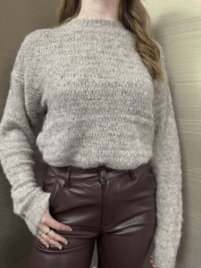 Maglia lurex MIMI'-MUA' coffee