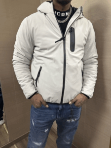 Piumino tessuto tecnico SUPERIOR VINTAGE ghiaccio