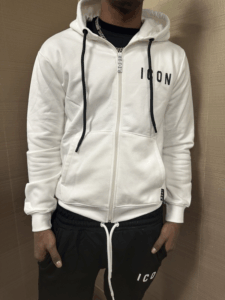 Felpa fullzip con cappuccio ICON