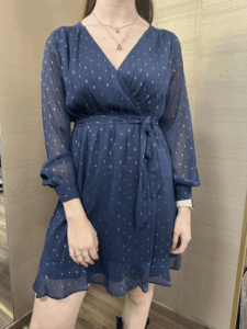 Vestito MOLLY BRACKEN blue e oro