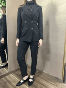 Pantalone sigaretta MIMI'-MUA' nero