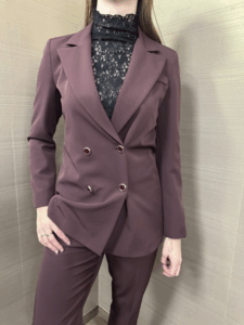 Giacca doppio petto MIMI'-MUA' bordeaux