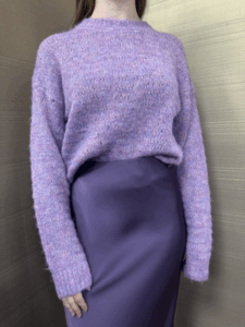 Maglia lurex MIMI'-MUA' lilla