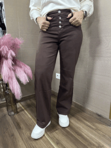 Pantalone TAKE TWO Marty in gabardina moro