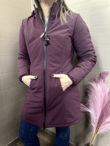 Piumino lungo tessuto tecnico MONT ROSE bordeaux