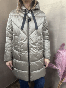 Piumino oro MONT ROSE svasato