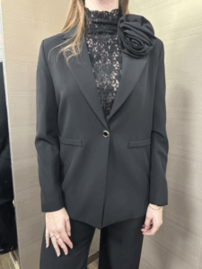 Giacca monopetto MIMI'-MUA' nera