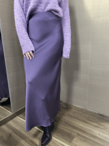 Gonna satin MIMI'-MUA' viola