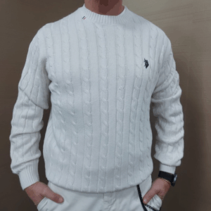 Maglia girocollo trecce US POLO