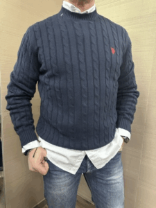 Maglia girocollo trecce US POLO