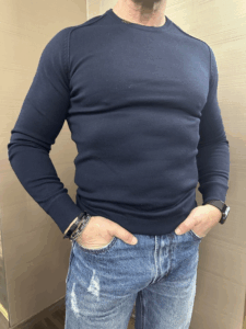 Maglia girocollo GIANNI LUPO con toppe