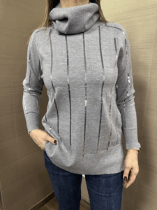 Maxi maglia MIMI-MUA' con paillettes