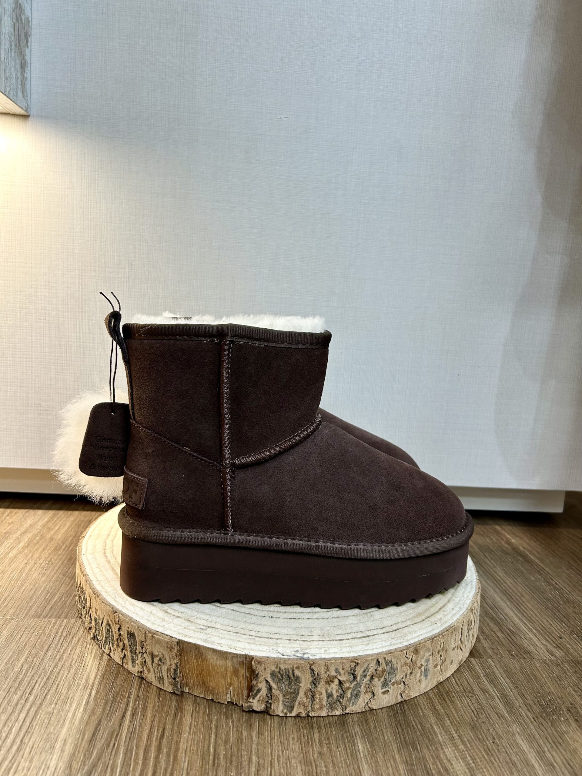 Boots platform COLORS OF CALIFORNIA moka in shearling