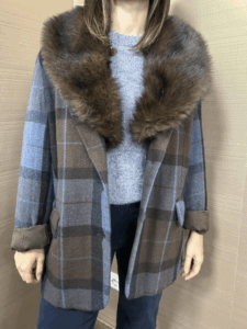 Cappotto quadri MARYLEY