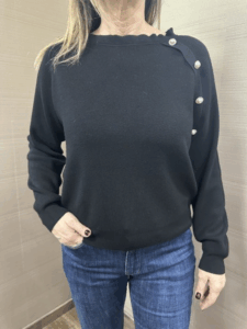 Maglia MIMI-MUA' con bottoni laterali