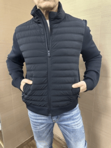 Felpa/giubbotto BLOCK11 tessuto tecnico blu