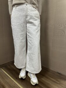 Pantalone EMMA bianco con brillanti TAKE TWO