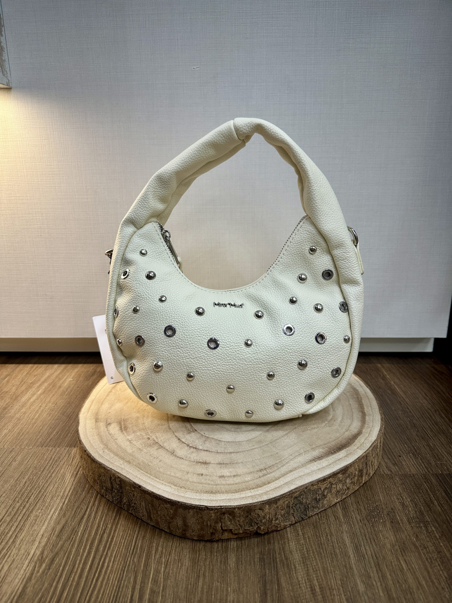 Borsa a mano con borchie MIMì-MUA'