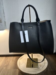 Bauletto grande nero con doppio manico MIMI'-MUA'