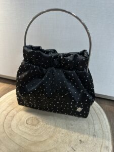 Borsetta con brillantini e manico rigido MIMI'-MUA'