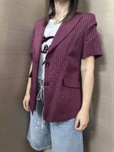 Blazer gessato 1/2 manica MIMI'-MUA'