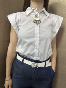 Camicia MIMI'-MUA' con manica aletta
